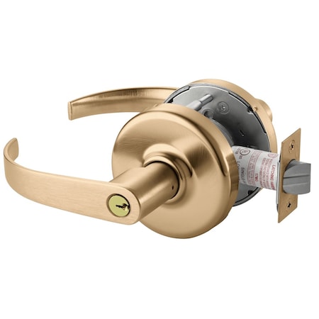 Corbin Russwin Grade 1 Storeroom/Closet Cylindrical Lock, Princeton Lever, Conventional Cylinder, Satin Bronze Fini CL3357 PZD 612
